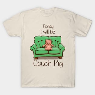 Couch Pig - (Full Colour) T-Shirt